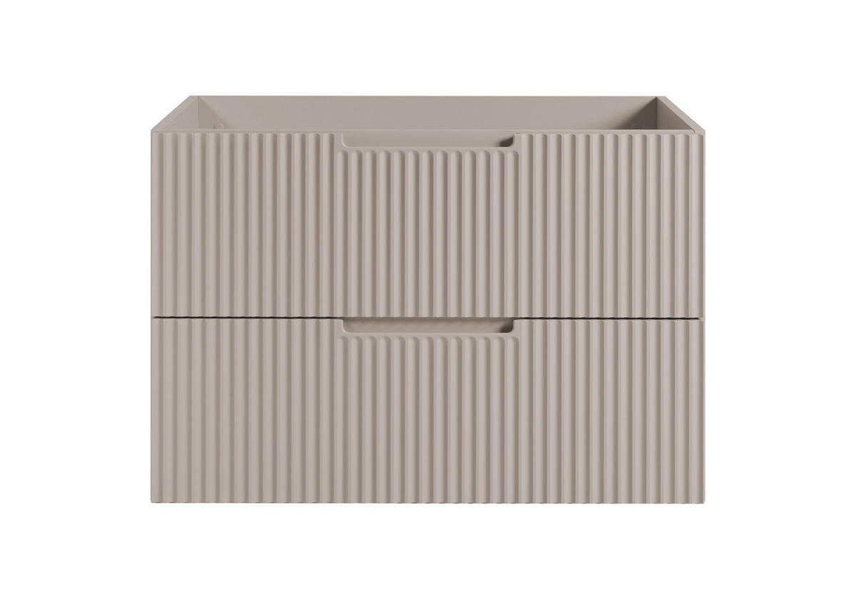 BADEZIMMERSCHRANK : Kaschmir, 80 x 57 x 46 cm - Beige, Holzwerkstoff (80/57/46cm) - 3XE LIVING