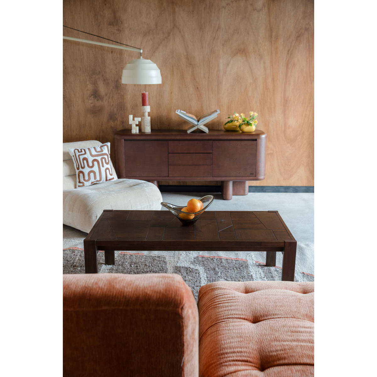 COUCHTISCH Bruneau 120x60 cm Walnussfarbe - Braun, Holz (120/60/40cm) - Dutchbone