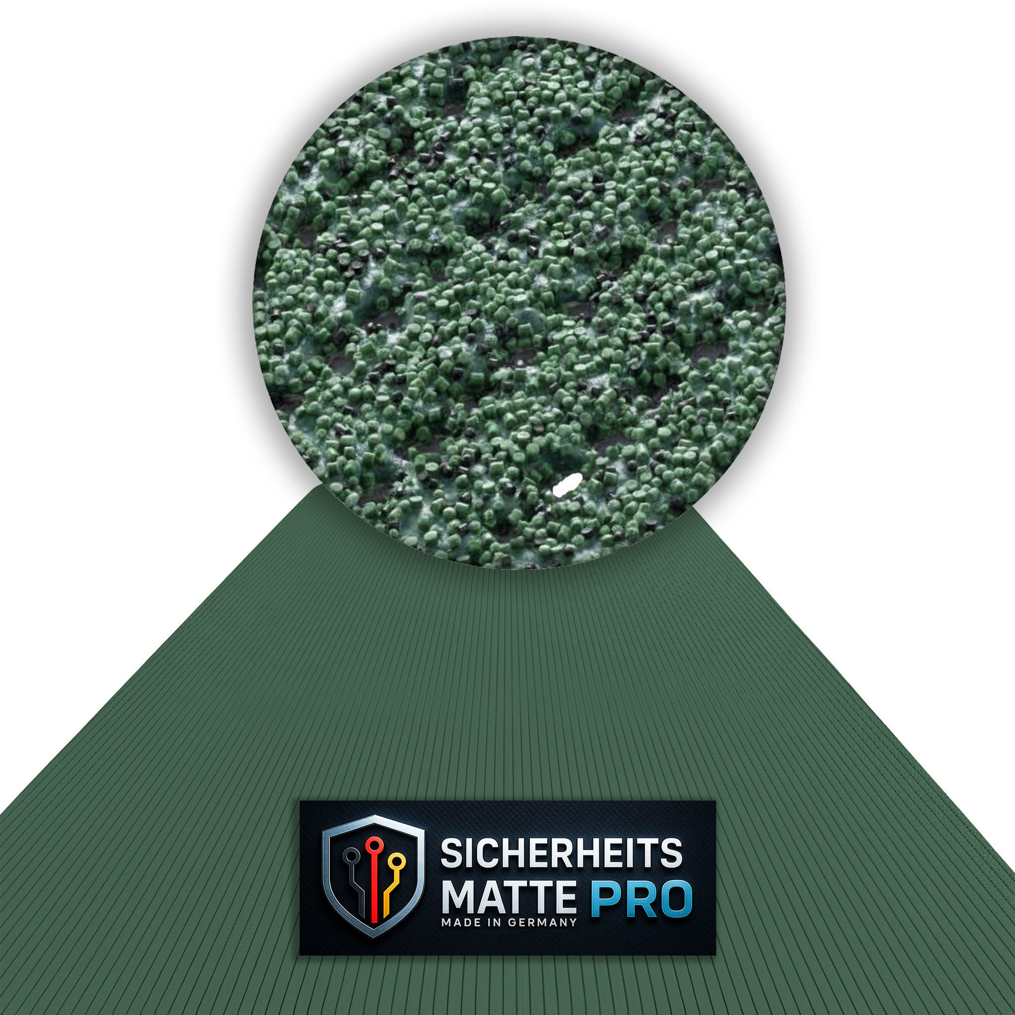 SICHERHEITSMATTE SafeStep PRO Grün 1,20 x 23,00 Meter - Grün, Kunststoff (120/2300cm) - Melius Vivere