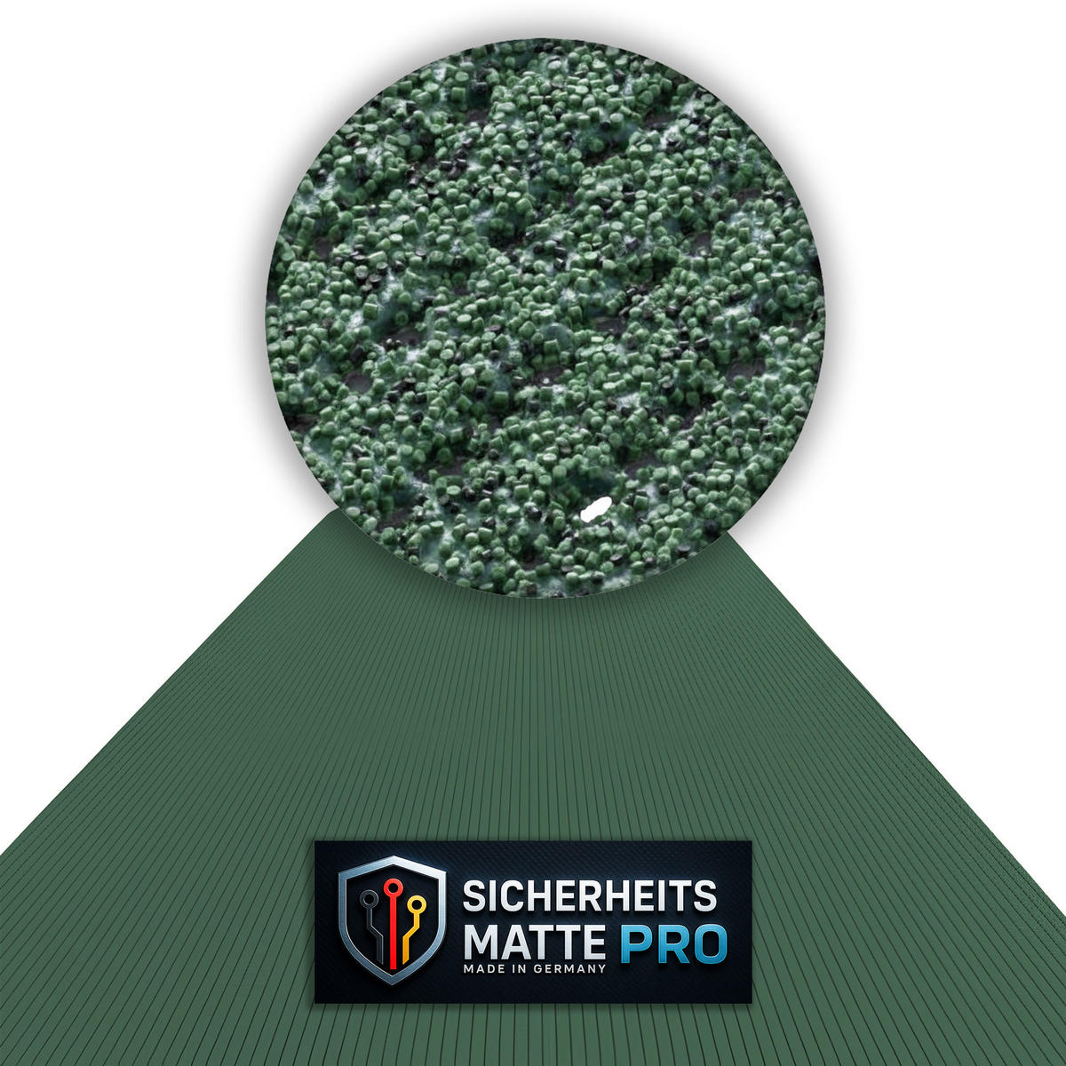 SICHERHEITSMATTE SafeStep PRO Grün 1,20 x 23,00 Meter - Grün, Kunststoff (120/2300cm) - Melius Vivere