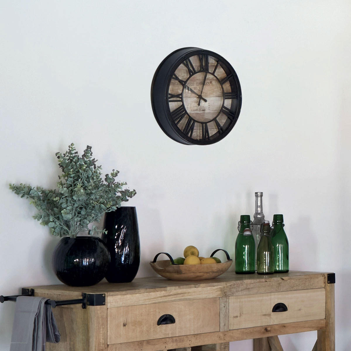 WANDUHR Uhr 39/39/39 cm - Braun, Holzwerkstoff (39/39/39cm) - Atmosphera Createur d´interieur