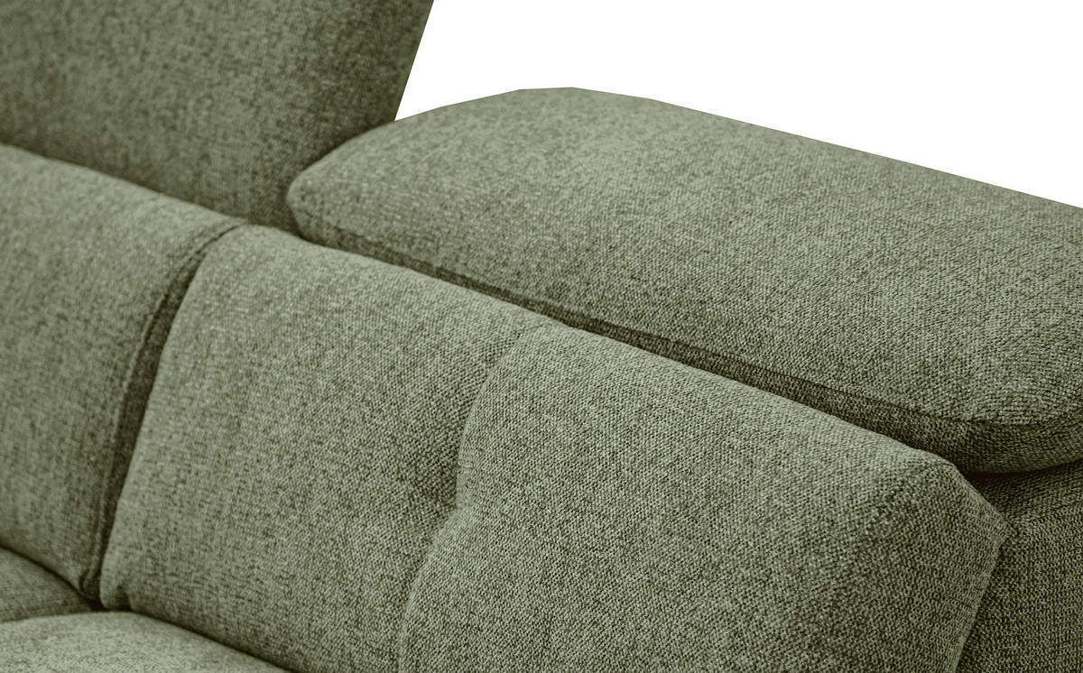 SOFA AVENA 3-Sitzer, olivgrün - Olivgrün, Holzwerkstoff/Textil (204/80/108cm) - Courtois Laville