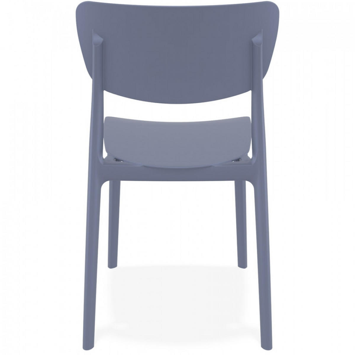 STUHL grau 45x82x53cm - Anthrazit/Grau, Kunststoff (45/82/53cm) - AlterEgo