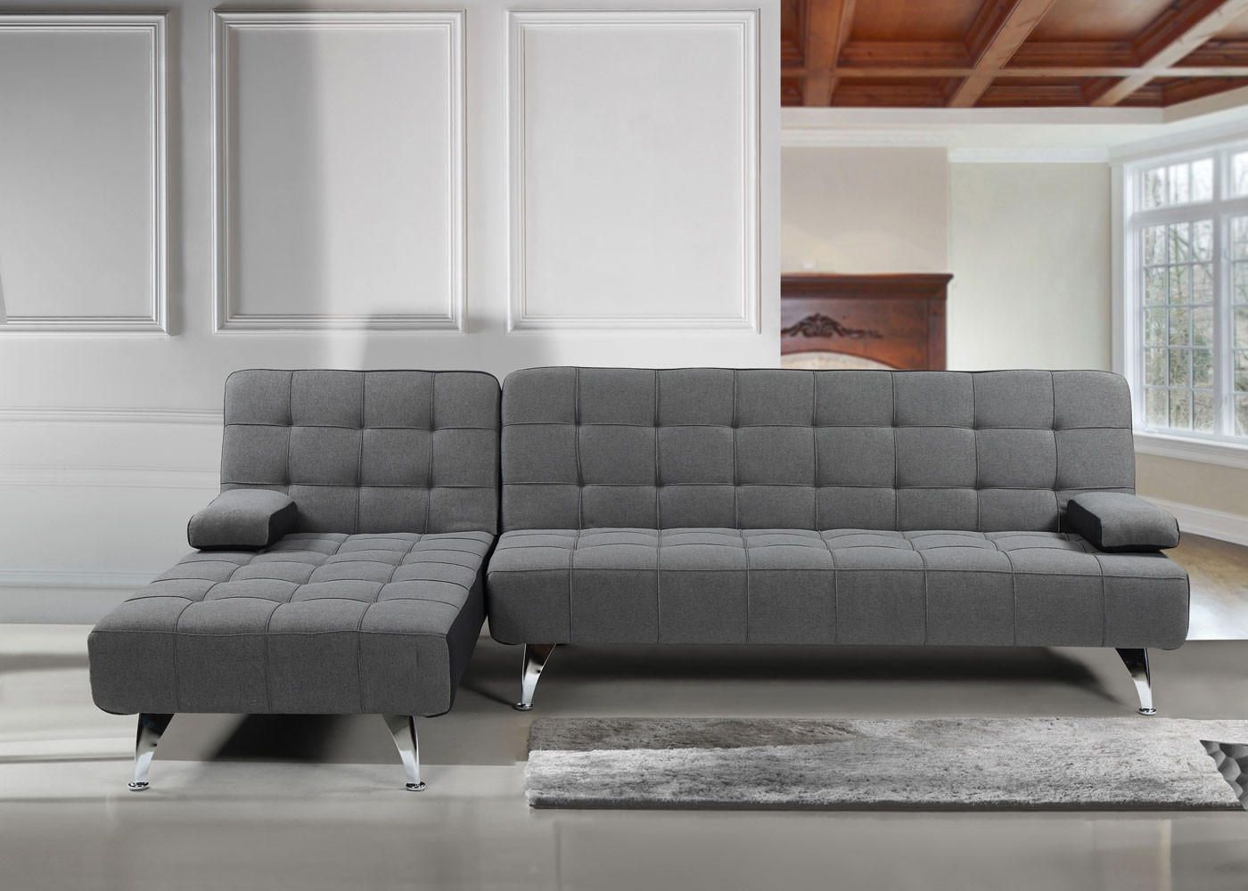 SCHLAFSOFA Anthrazit - Anthrazit, Textil (236/95cm) - MCW
