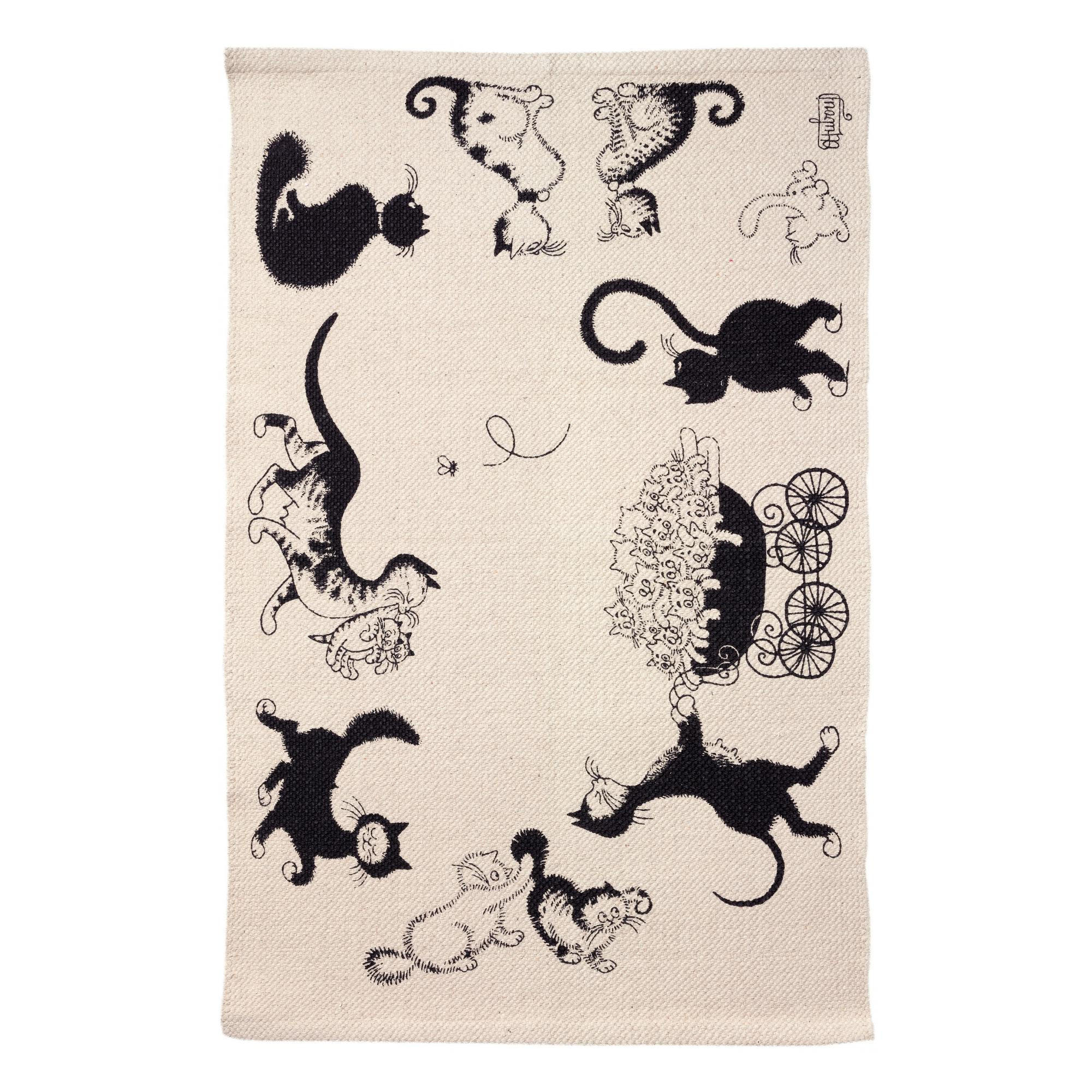 TEPPICH Dubout ekrü 60 x 90 cm - Weiß, Textil (60/90cm) - Winkler