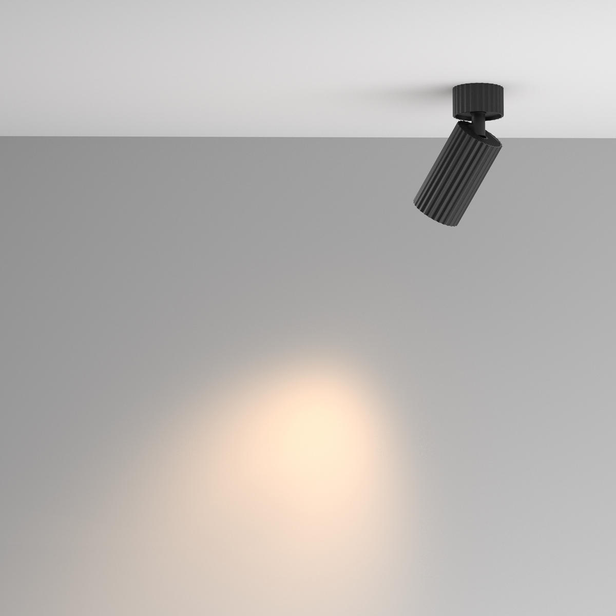 DECKENLEUCHTE Calipso - Schwarz - 10/5.6/13.7 cm - Schwarz, Kunststoff (10/5.6/13.7cm) - Maytoni