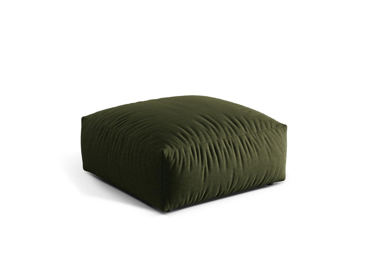 POUF Martina aus strukturiertem Stoff grün - Grün, Textil (106/44/106cm) - Micadoni