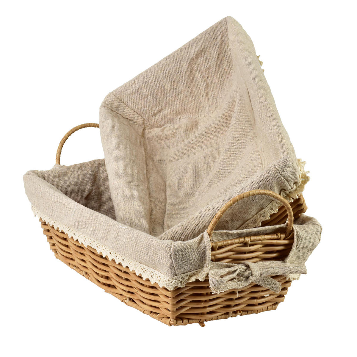 BROTKORB Will Naturfarbe 28x18x9 cm Kunststoff - Naturfarben, Kunststoff (18/9/28cm) - Mondex