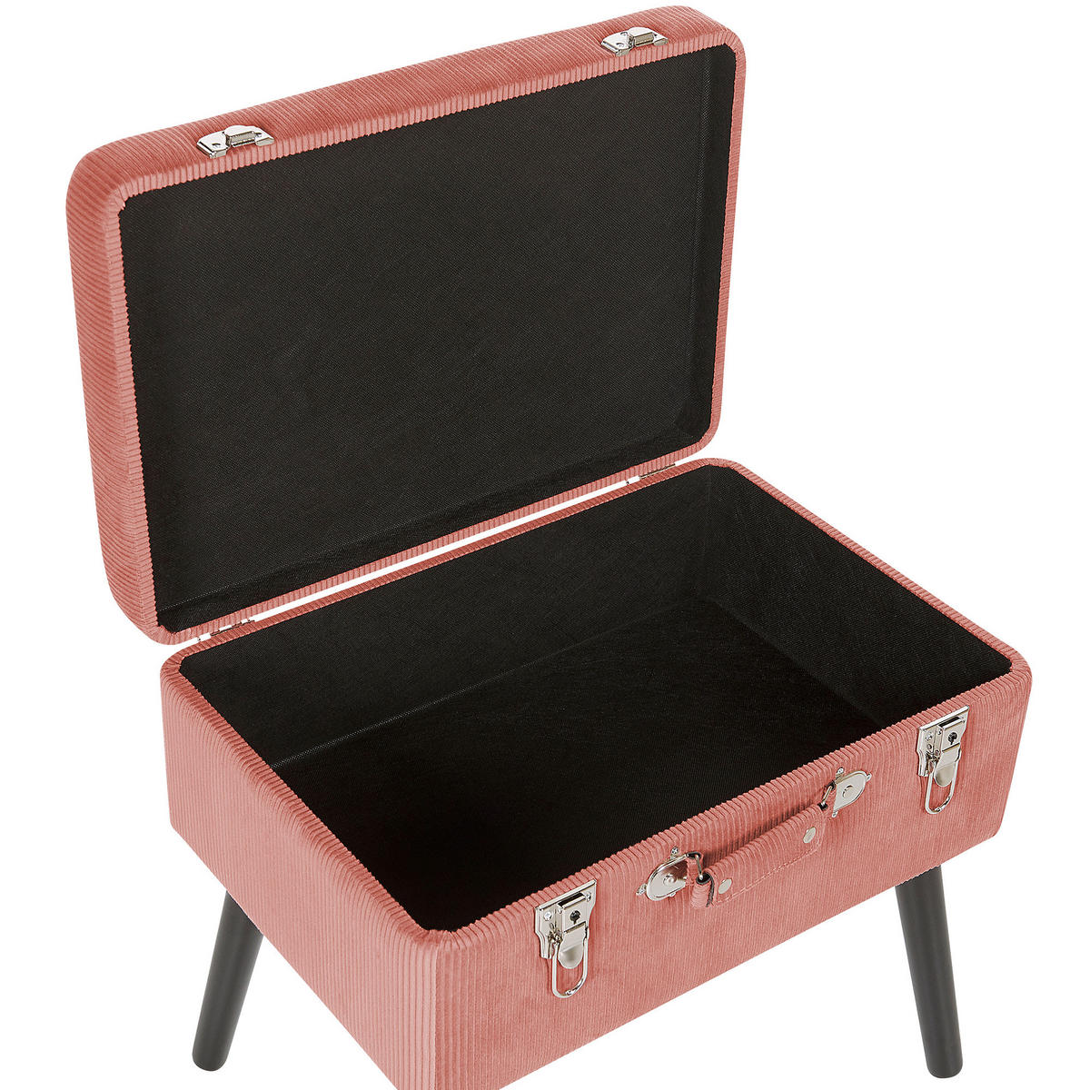 HOCKER Mallard 36/52/46 cm - Pink, Textil (52/46/36cm) - Beliani