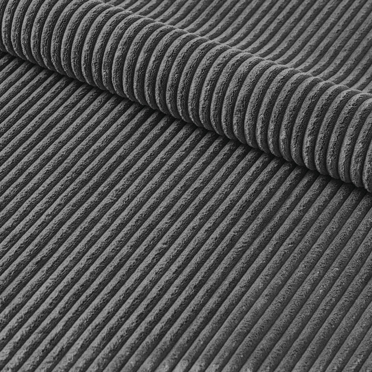 ARMLEHNSTUHL ARVIT - Dunkelgrau/Schwarz, Textil/Metall (58/87/61cm) - B&D Home