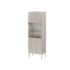 VITRINE Isla 60 - Beige, Holzwerkstoff/Metall (60/180/42cm) - MIRJAN24