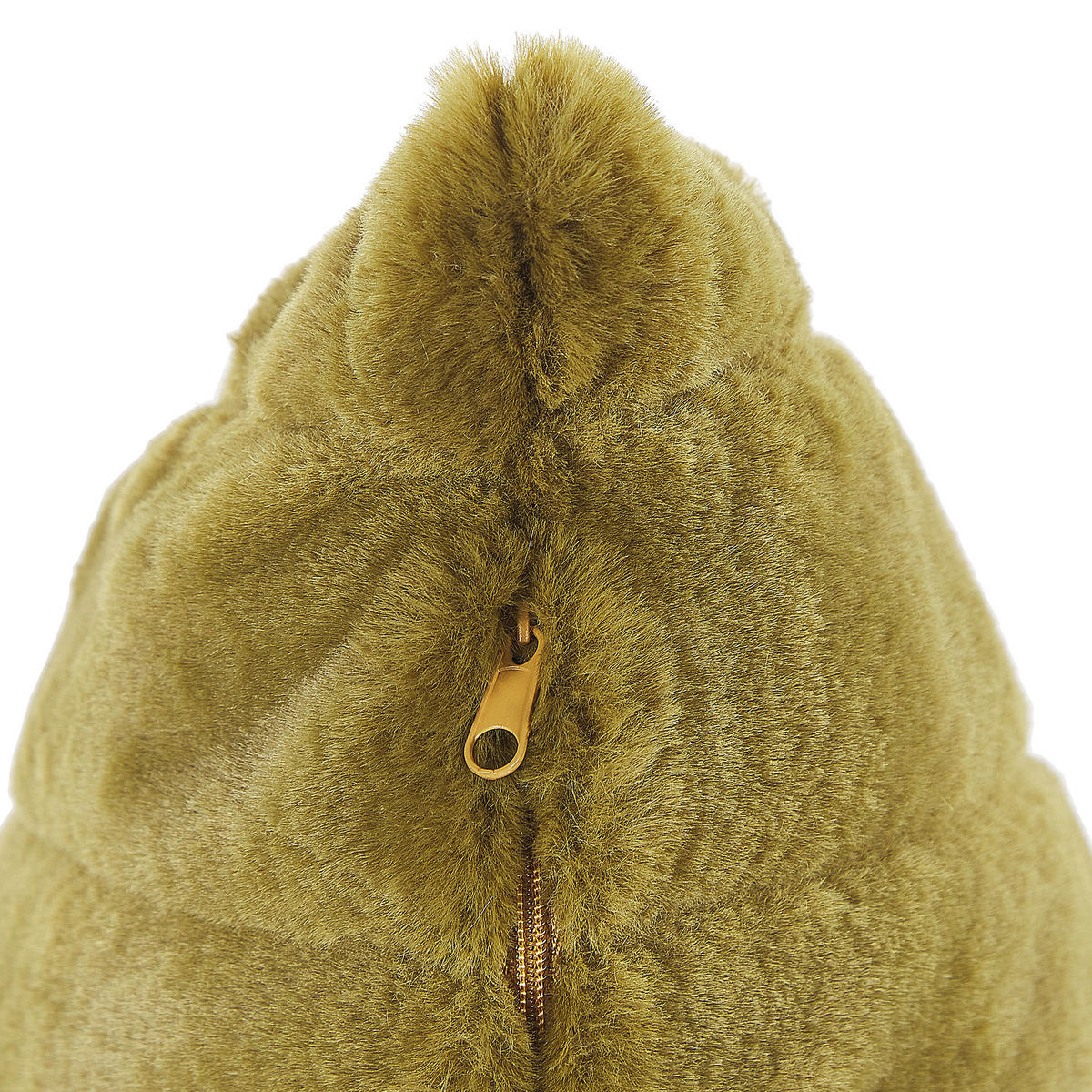 DEKOKISSEN 2er-Set Olivgrün 45/45 cm Pumila - Olivgrün, Textil (45/45cm) - Beliani
