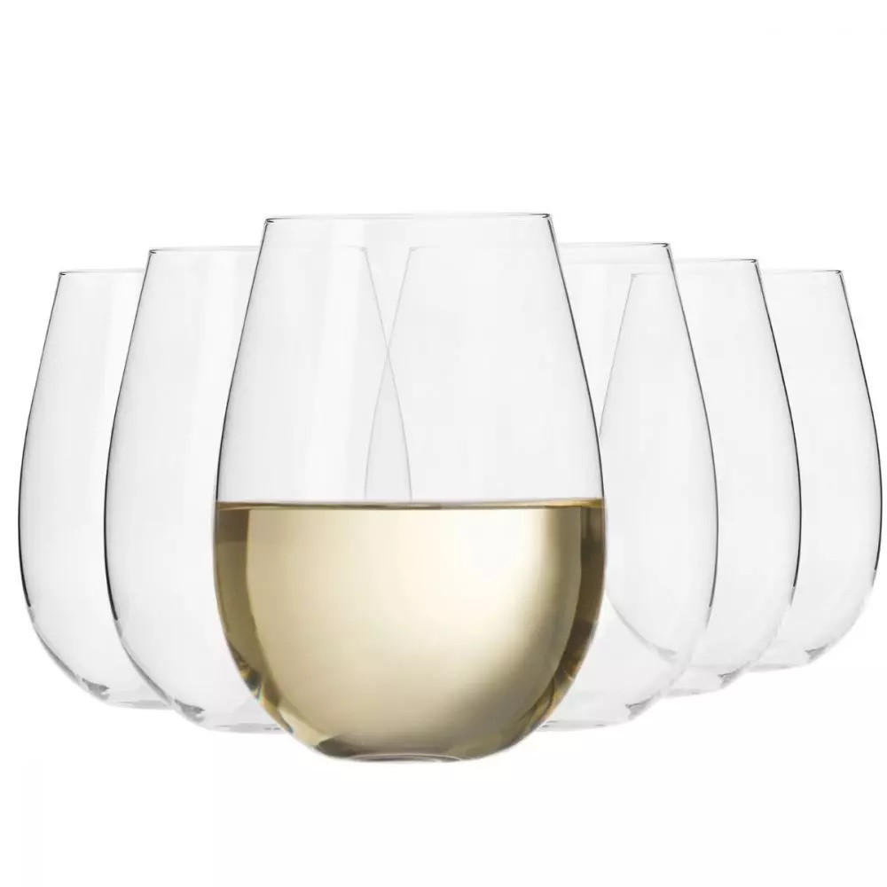 WEISSWEINGLÄSER OHNE STIEL, 6er-Set, 550 ml - Transparent, Glas (0.5L) - Krosno Glass