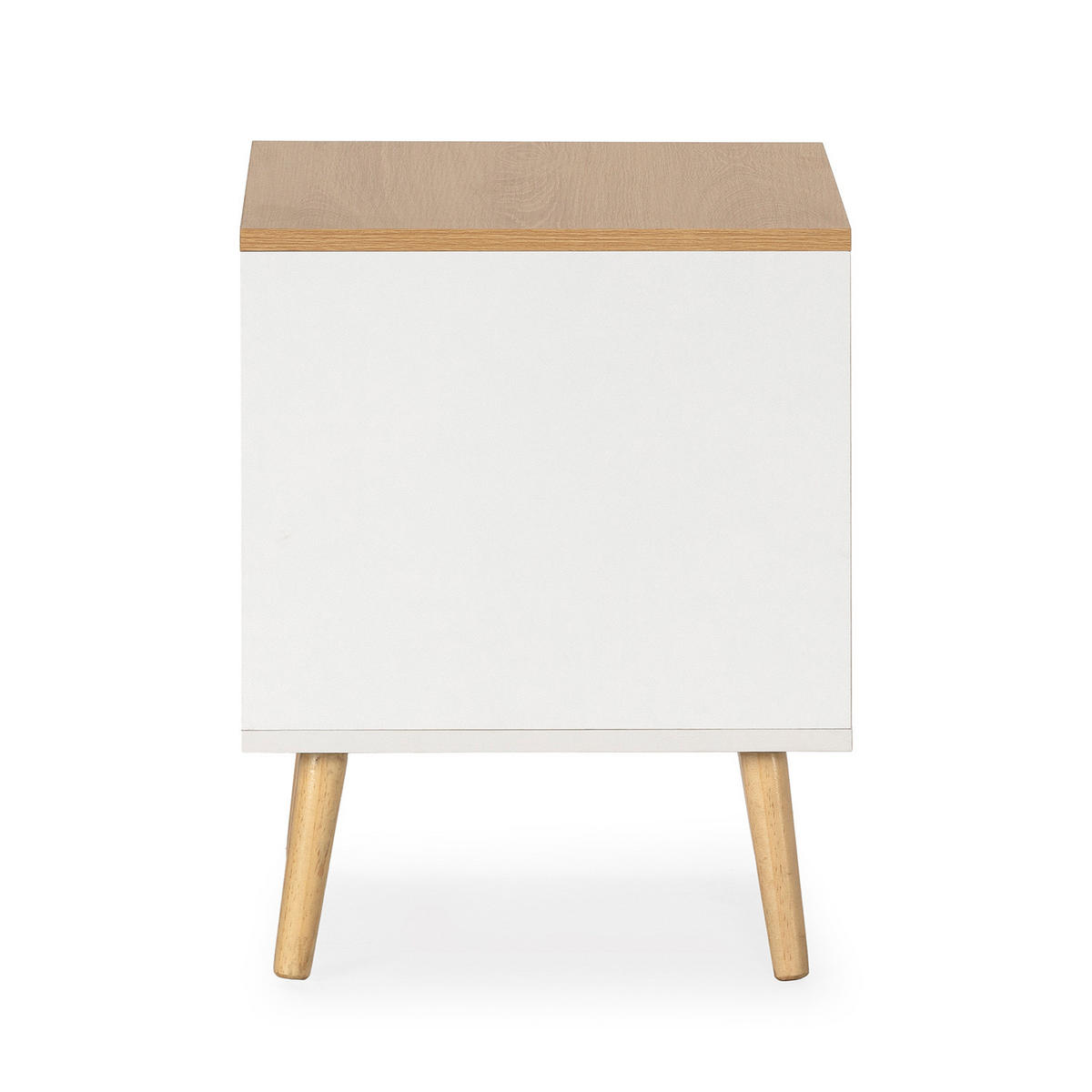 NACHTTISCH Desi 2 schubladen Weiß - Weiß, Holzwerkstoff (45/50/40cm) - VS Venta-stock