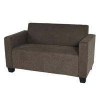 2-SITZER SOFA COUCH LOUNGESOFA Braun - Braun, Textil (136/76/72cm) - MCW