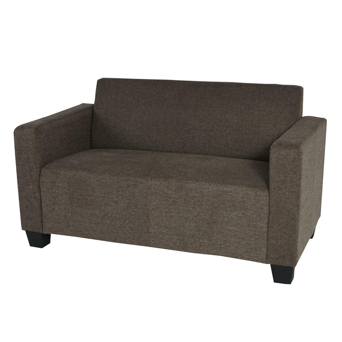 2-SITZER SOFA COUCH LOUNGESOFA Braun - Braun, Textil (136/76/72cm) - MCW