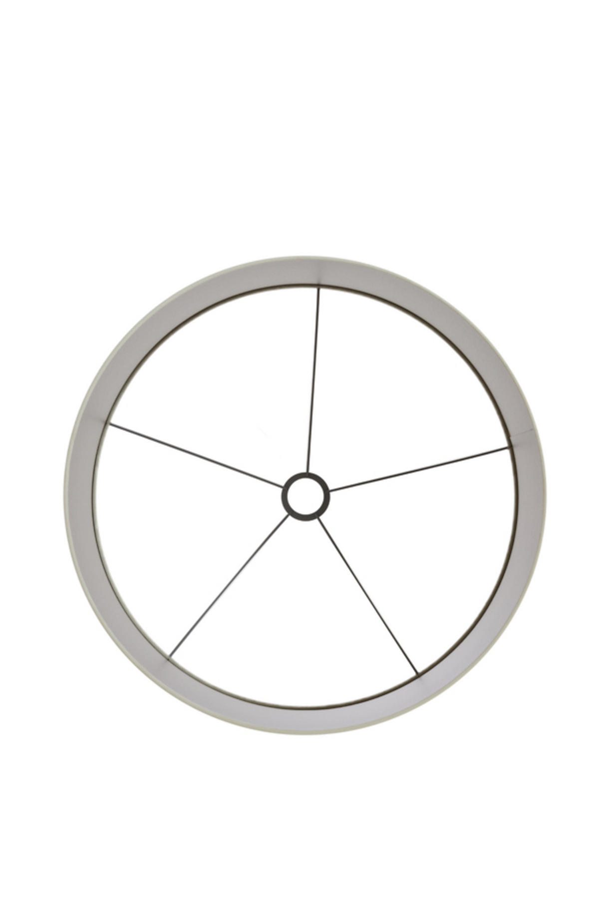 LAMPENSCHIRM Velours Weiß Ø50/49 cm - Weiß, Textil (50/50/49cm) - Light & Living