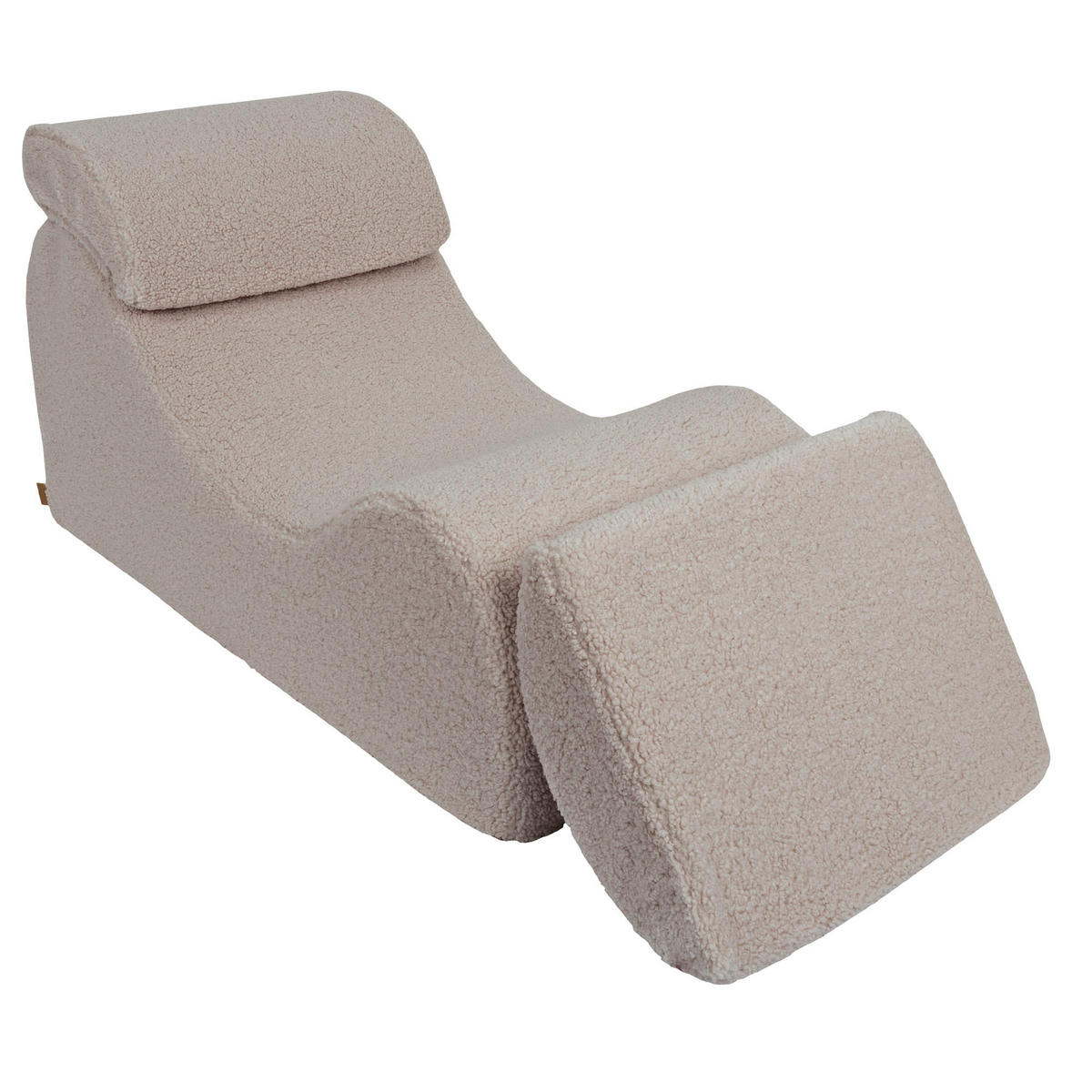 WELLENLIEGE aus Schaumstoff für Kinder, Bearly, Hellgrau - Hellgrau, Textil (60/55/120cm) - MeowBaby