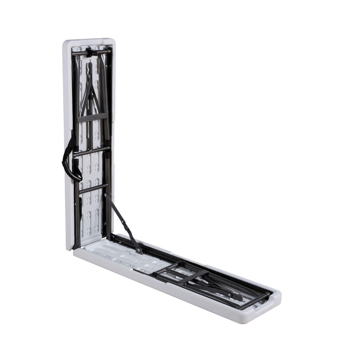 KLAPPBANK 2er Set Weiß - Weiß, Kunststoff (25/43/180cm) - HATTORO