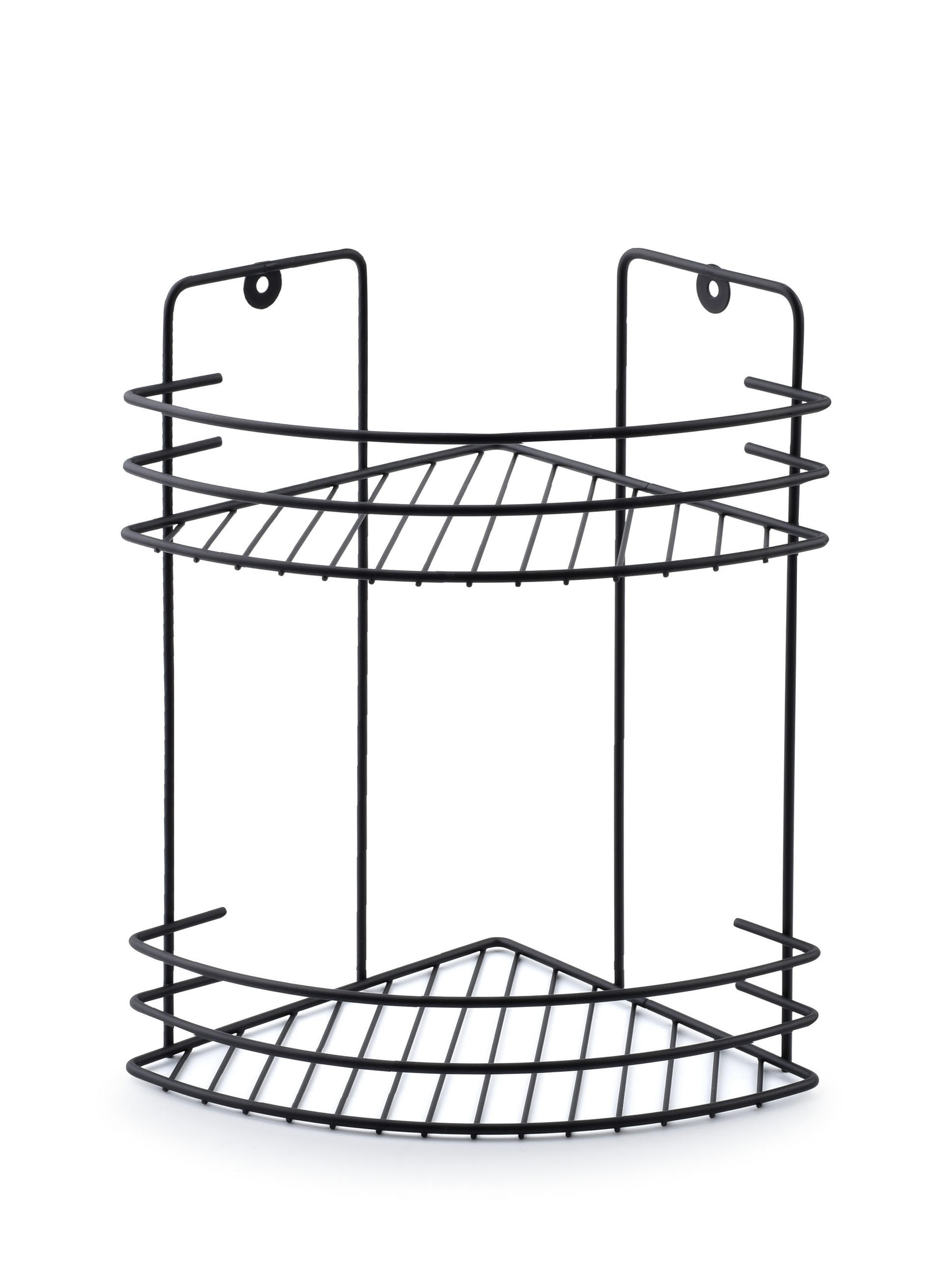 DUSCHREGAL Carl Schwarz 19/19/30 cm Metall - Schwarz, Metall (19/30/19cm) - Mondex
