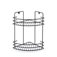 DUSCHREGAL Carl Schwarz 19/19/30 cm Metall - Schwarz, Metall (19/30/19cm) - Mondex