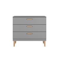 KOMODA KUBI šedá šedá 100/90/47 - sivá, kompozitné drevo (100/47/90cm) - Petits-meubles