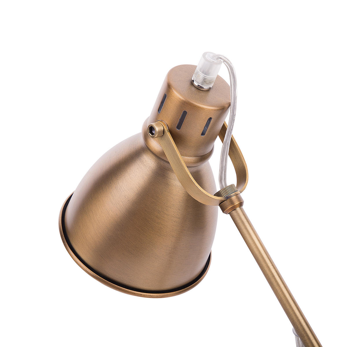SCHREIBTISCHLAMPE Monsan 12/15/44 cm - Messingfarben, Metall (12/15/44cm) - Beliani