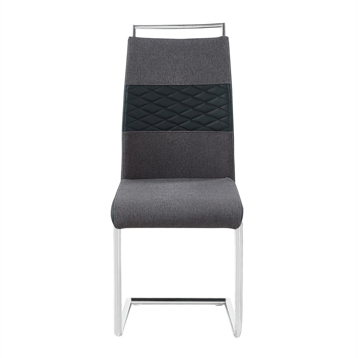 ESSZIMMERSTUHL ERZA 4ER-SET - Dunkelgrau, Textil (42/101/58cm) - CARO-Möbel