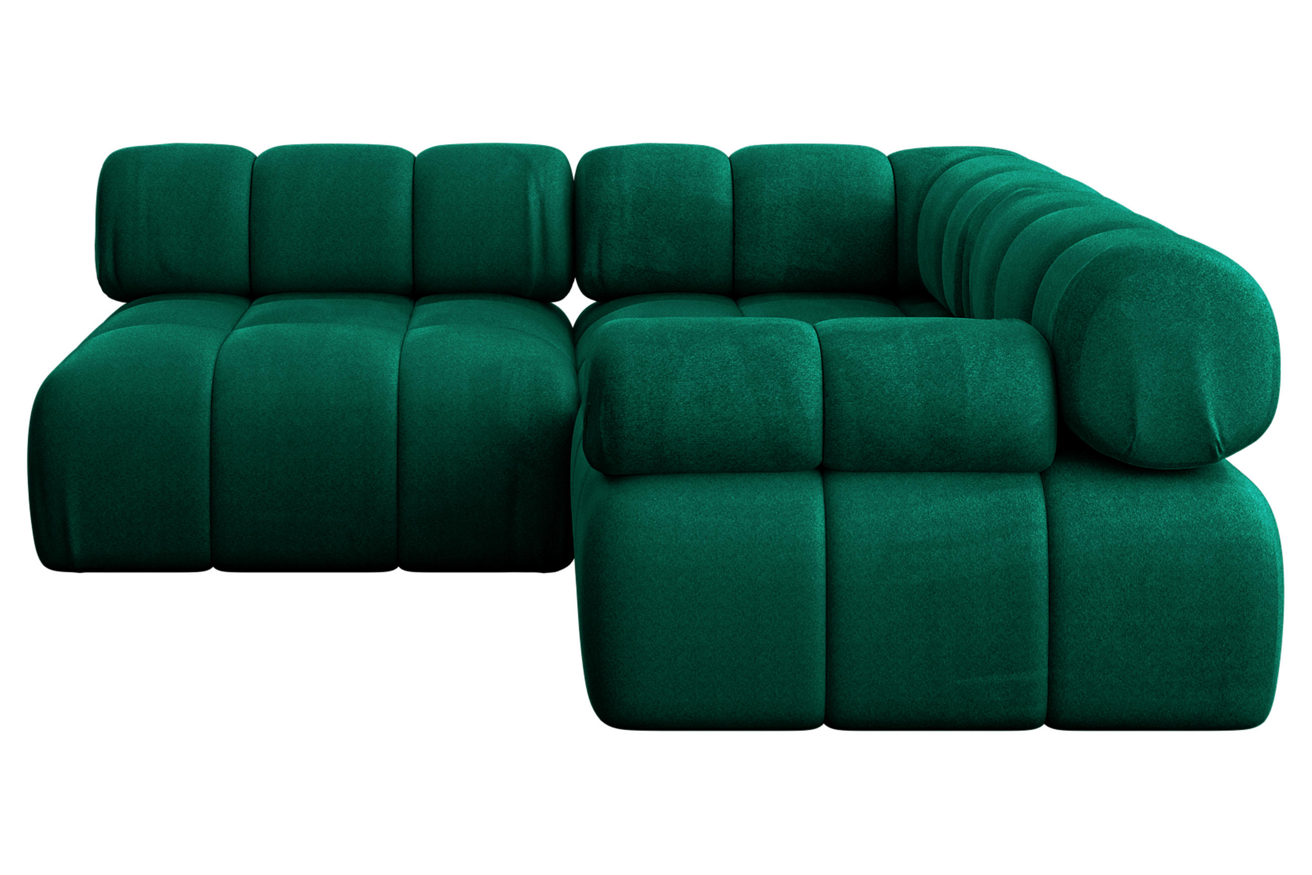 Altdecor Ecksofa Dunkelgrün 190x190 cm
