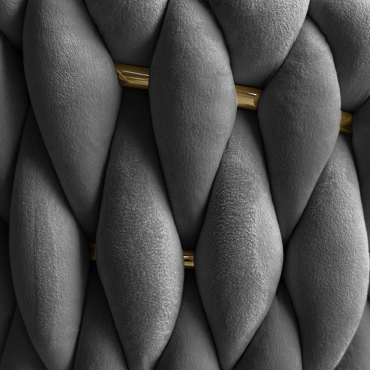 ARMLEHNENSTUHL ROSALIE - Goldfarben/Grau, Textil (65/73/54cm) - Lookway