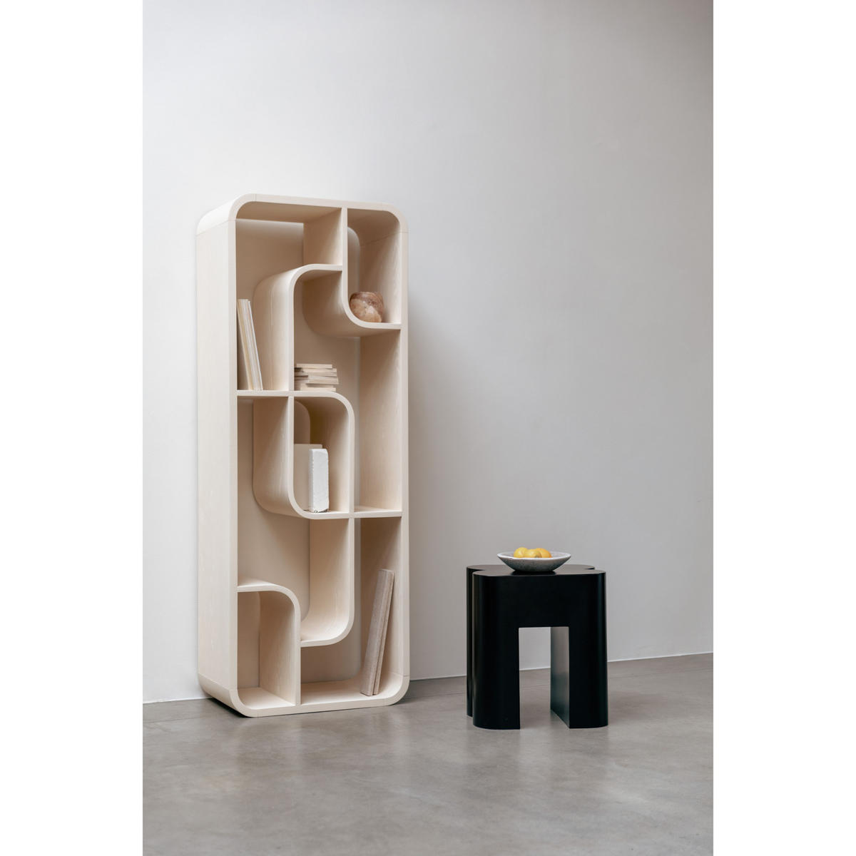 STANDREGAL Seven Hoch Holz Beige - Beige, Holz (60/160/35cm) - Zuiver