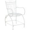 GARTENSTUHL Metall Weiß - Weiß, Metall (48/88/60cm) - CLP
