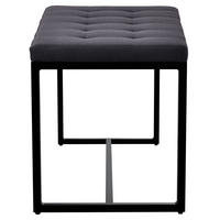 SITZBANK Elvion Stoff schwarz - Schwarz, Kunststoff (100/48/40cm) - TPFLiving