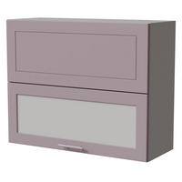 KLAPPHÄNGESCHRANK Bari W8BS/90-AV Grau / RAL 4009 pastellviolett 90 / 32,5 / 72cm - Violett/Grau, Holz/Holzwerkstoff (90/72/32.5cm) - Feldmann-Wohnen
