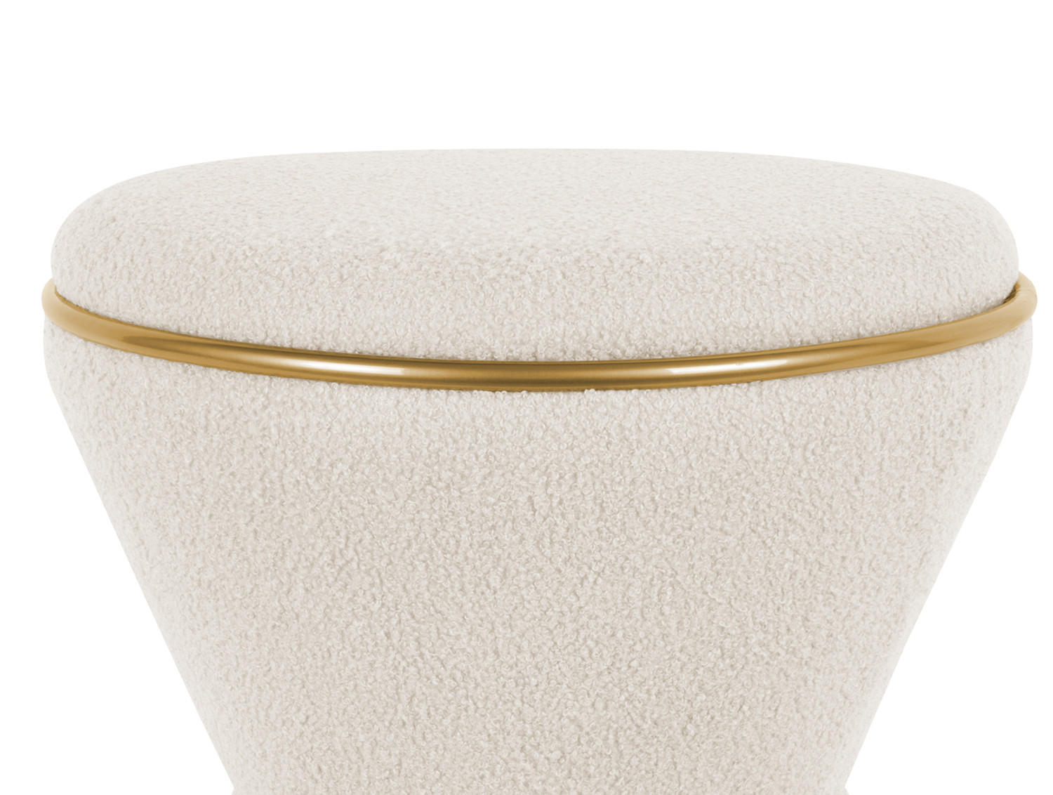 HOCKER Gustar 38.5/38.5/43 cm - Weiß, Textil (38.5/43/38.5cm) - Leitmotiv