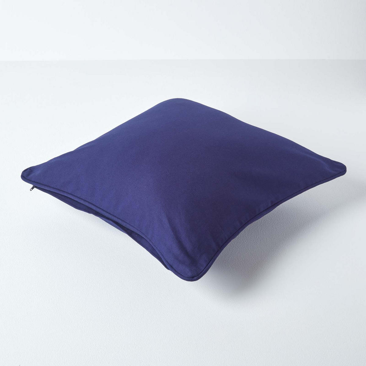 KISSENHÜLLE dunkelblau 60/60 cm, 100% Baumwolle - Dunkelblau, Textil (60/60cm) - Homescapes