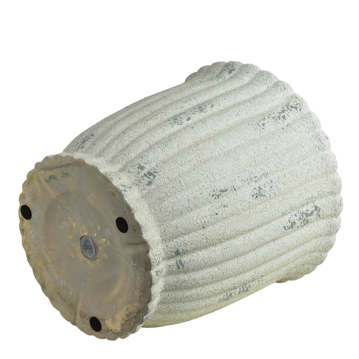 BLUMENTOPF Evro 3er Set beige 42/42/37 cm Keramik - Grau, Keramik (42/37/42cm) - Mondex