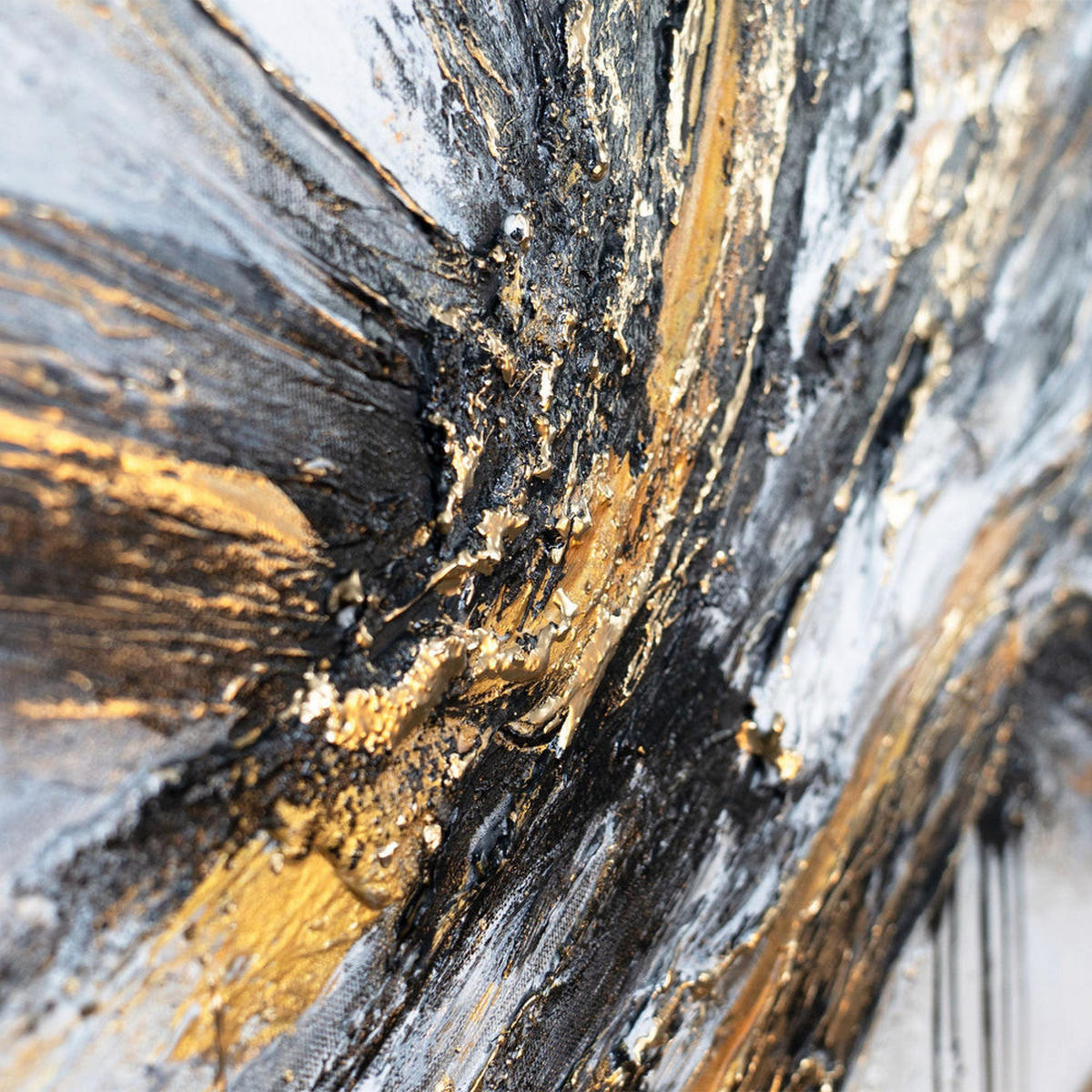 GEMÄLDE Fluss der Kraft auf Keilrahmen 115x50 cm - Multicolor, Holz (115/50cm) - YS-art gallery