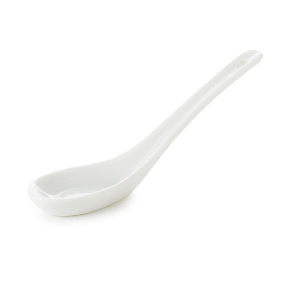 TASTE / CHINESISCHER LÖFFEL 9 cm Weiss - Weiß, Keramik (9cm) - Revol Porcelaine France