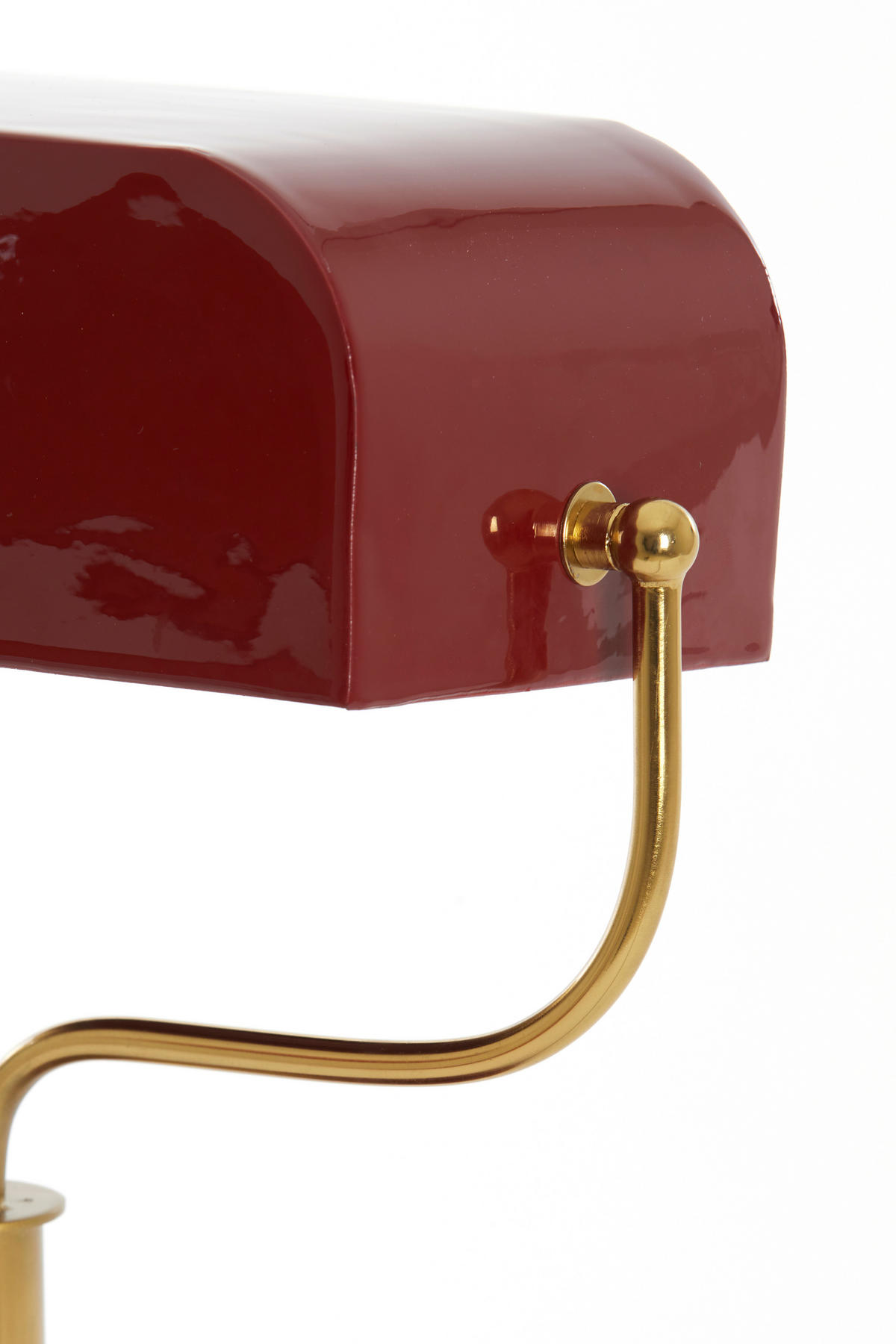 TISCHLAMPE Ayer Rot Ø37/43 cm - Rot, Metall (37/14/43cm) - Light & Living