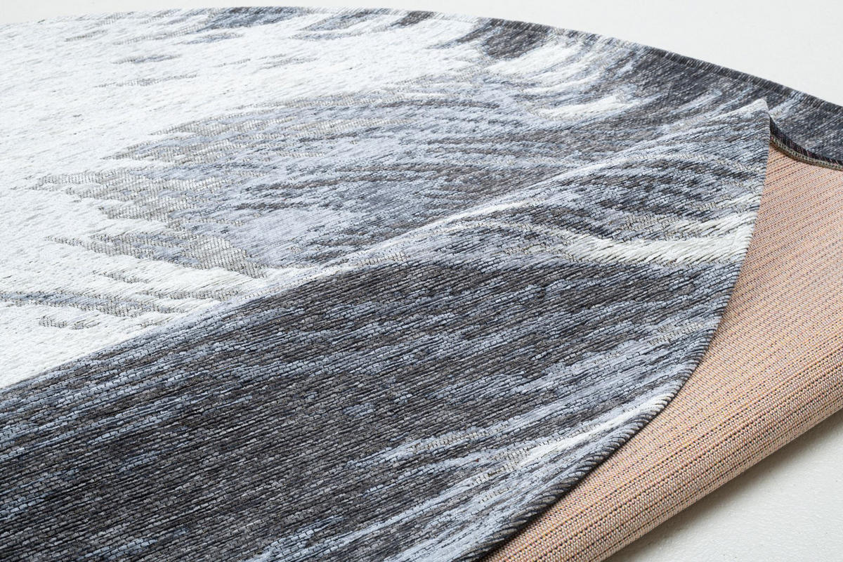 FLACHWEBTEPPICH Keitum 100x100 cm - Grau, Textil (100/100cm) - Sansibar SYLT