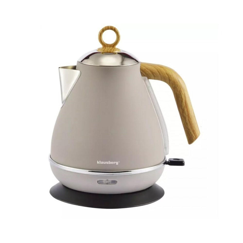 WASSERKOCHER ELEKTRISCH Beige 21/17/25 cm 52927 - Beige, Metall (17/25/21cm) - Klausberg 