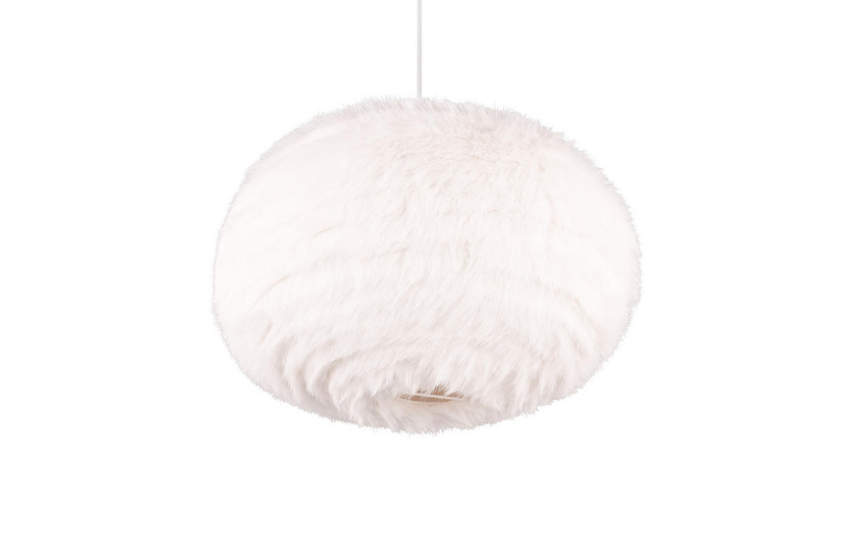 HÄNGELAMPE FURRY - Weiß - 50/50/150 cm - Weiß, Textil (50/50/150cm) - Trio Leuchten