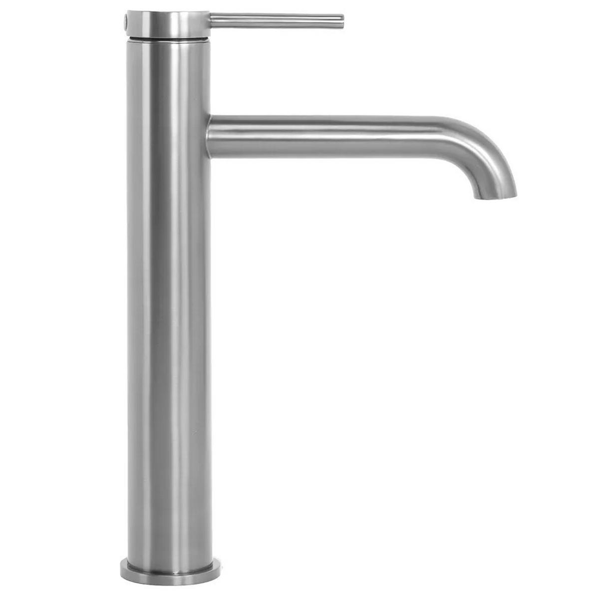 WASCHBECKENARMATUR Rea Spot Brush Nickel High - Edelstahlfarben, Metall (5/28/19.5cm) - REA