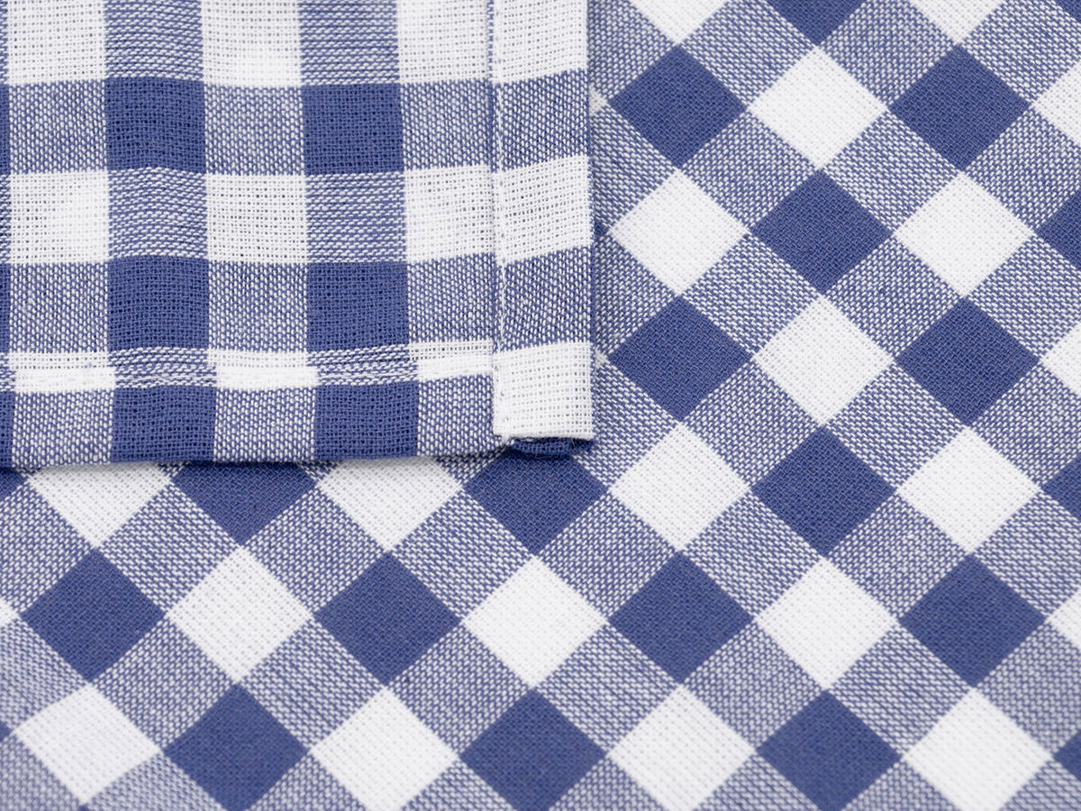 STOFFSERVIETTEN, 6er-Set, 45x45 cm, 100% Baumwolle, Blau - Blau, Textil (45/45cm) - Zollner