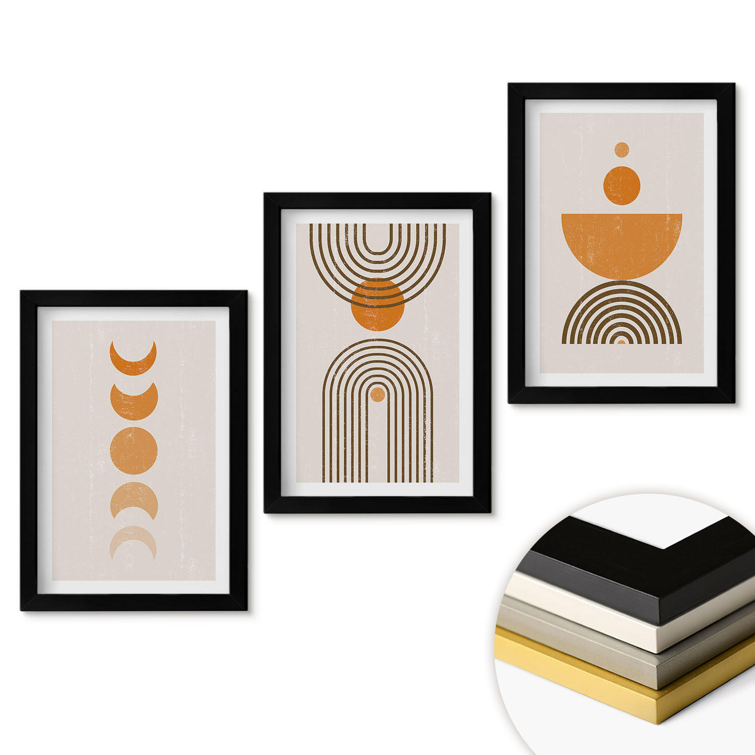 ArtPrintCave Wandbilder Schwarz 20x30 cm