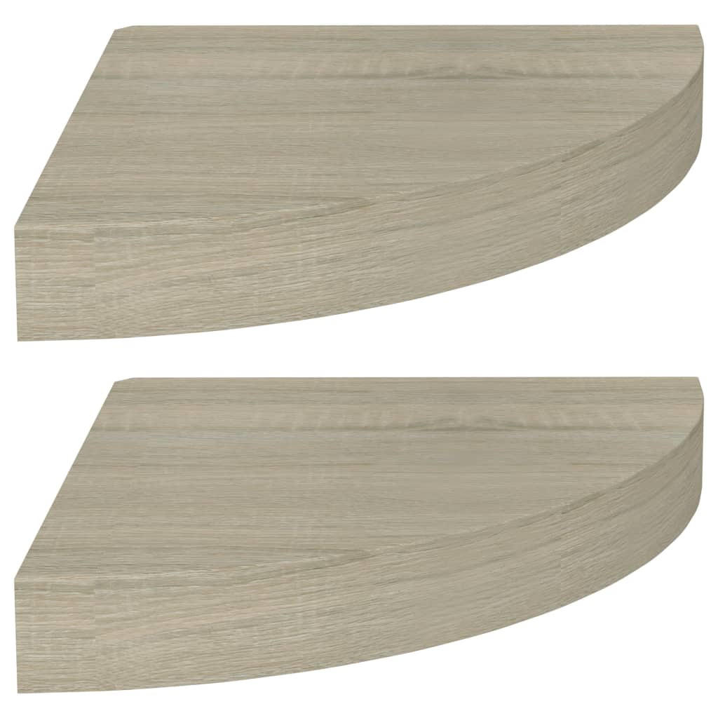vidaXL Wandboardset Eiche 25x3.8x25 cm