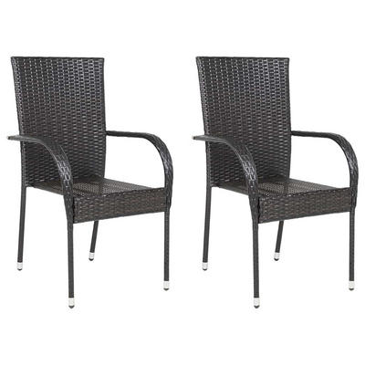 furnicato Stapelbare Braun 55.5x95x53.5 cm