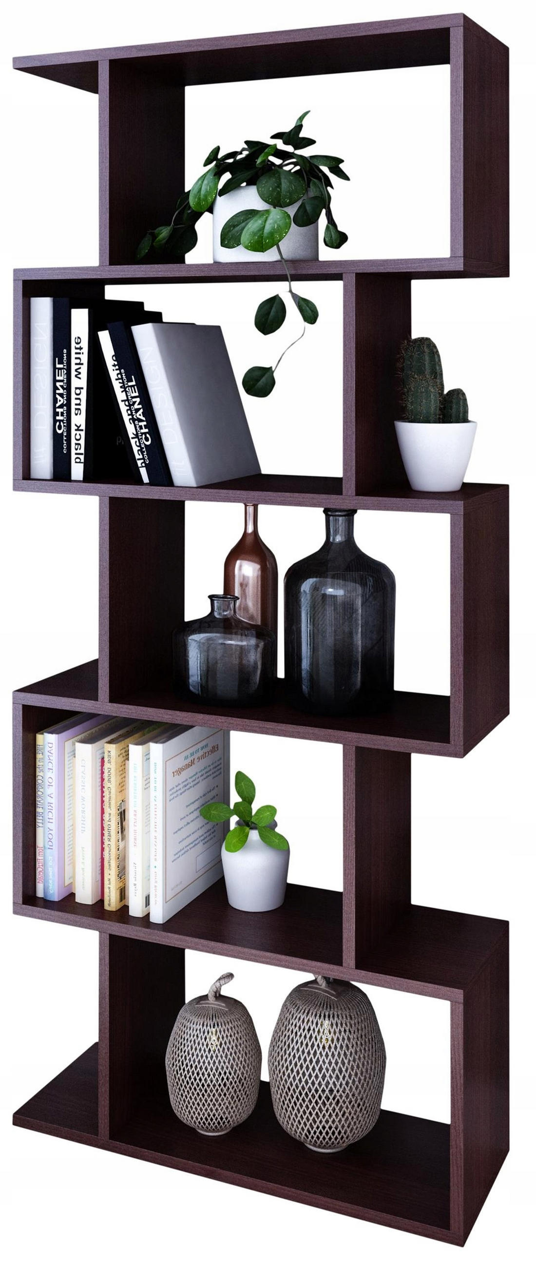 BÜCHEREGAL BASK Wenge 76,4/28/176 cm - Wengefarben, Holzwerkstoff (76.4/176/28cm) - Matkam Möbel