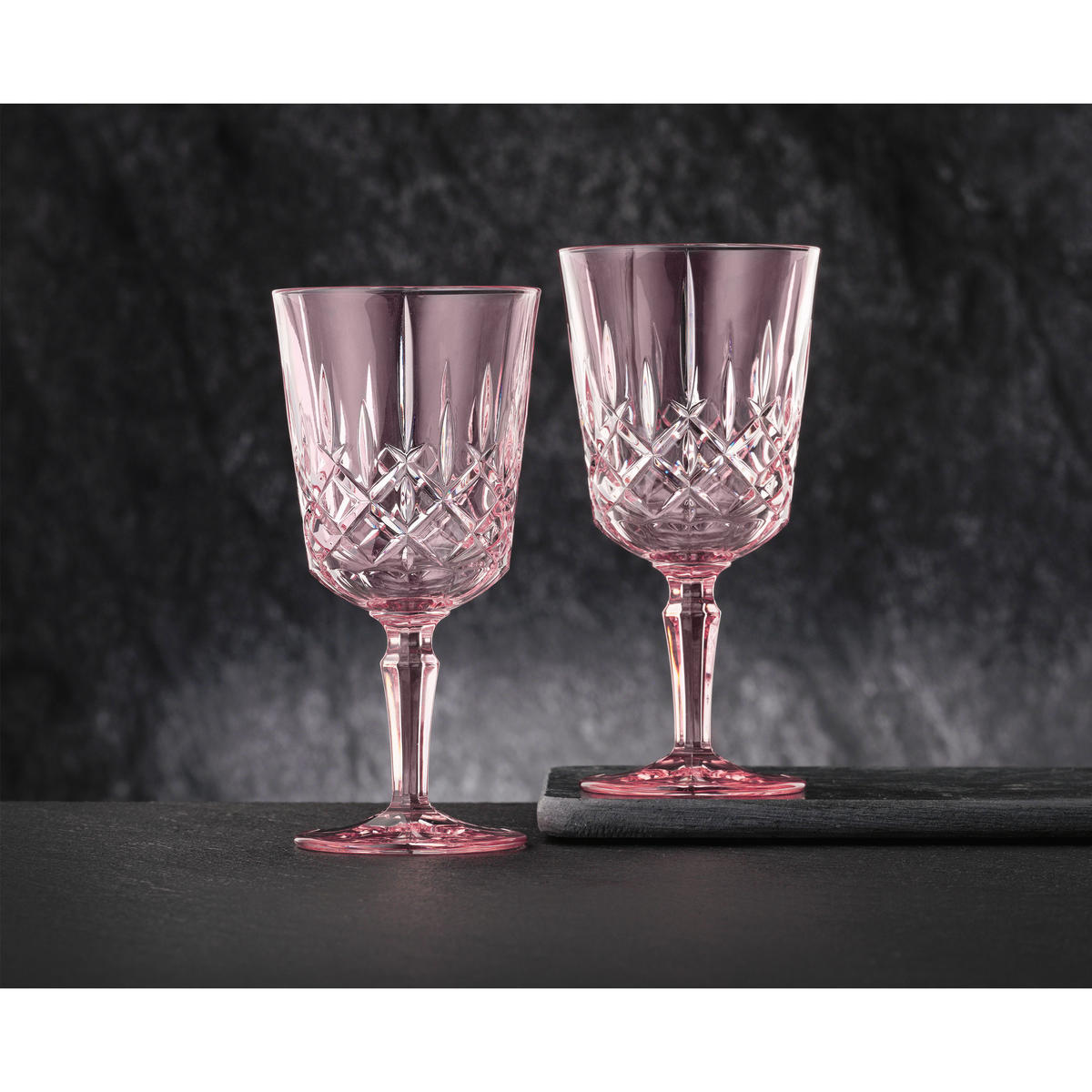 COCKTAIL- / WEINGLÄSER Noblesse Colors Rosé 355 ml 2er Set - Rosa, Glas (0.355L) - Nachtmann
